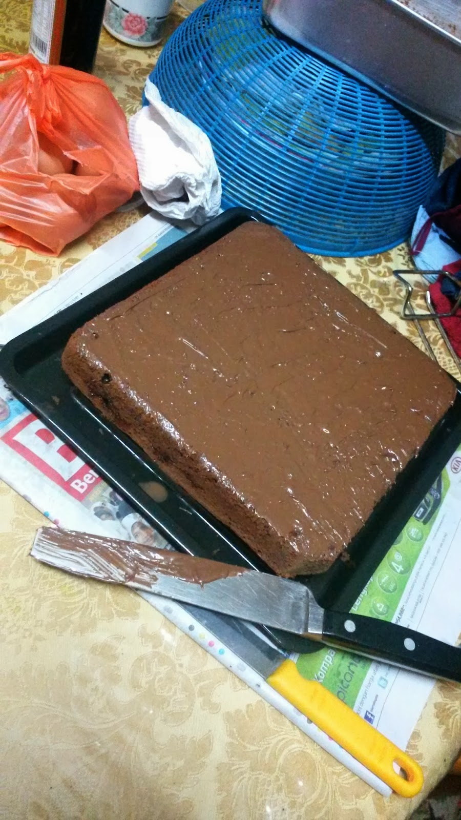 Mummy Daddy Mamam: Nutella Chocolate Cake Resepi + Daim 